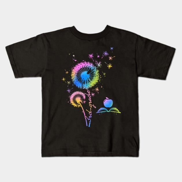 3rd grade Dandelion Kids T-Shirt by Camryndougherty